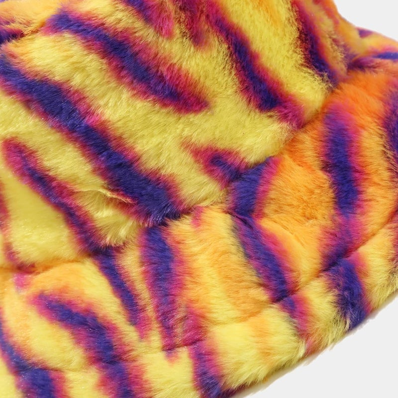 Dirholl Women's Winter Faux Fur Fuzzy Warm Bucket Hat - Image 3